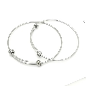 Stainless Steel Push Pull <b>Bracelet</b> 1.6mm <b>Adjustable</b> Elastic Telescopic Bangle For DIY Jewelry Making Fashion Accessory - Product Image 2