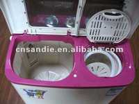 Efficient Twin Tub Semi-automatic Washing Machine Plastic Housing Household Washer for Small Home Use Sale