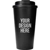 Mug de voyage écologique personnalisé de 17 oz en grains de café recyclés avec couvercle à vis sans BPA, compatible micro-ondes, cadeau promotionnel en gros
