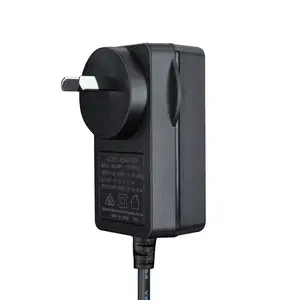 12 volt adaptor AU UK plug 24v1.5a 3mA 12v ac/dc power adapter with S-MARK NOM approved