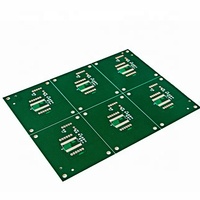 Circuit imprimé FR4 vert avec masque de soudure, carte de circuit imprimé ronde, panneau PCB personnalisé pour l'éclairage LED et les modules électroniques