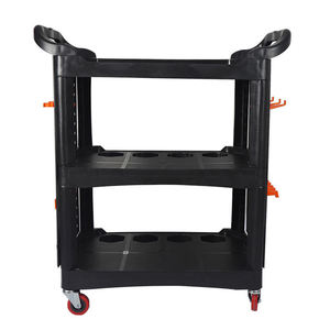 Chariot de detailing automobile à 3 niveaux sur roulettes, personnalisable OEM/OBM, pour <span class=keywords><strong>garage</strong></span>, atelier et atelier de réparation - Product Image 6