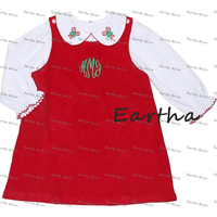 Tenues de Noël pour enfants, ensembles assortis pour la famille, robes rouges de fête pour bébés filles, ensembles de vêtements pour garçons, logo personnalisé, ensembles de vêtements pour filles