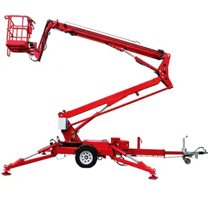 Ce 10-24M Elektrische Manlift Gelede Aanhangwagen Lift Spinboom Lift Prijs