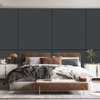 Panneau mural décoratif moderne en PVC WPC imitation bois, facile à nettoyer, idéal pour les travaux de finition murale de fond de chambre dans les grandes maisons.