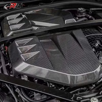 Couvre-moteur en fibre de carbone sèche de style OEM pour BMW G80 G82 G87 M2 M3 M4, amélioration des performances, installation facile, ajustement précis