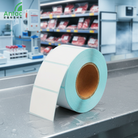 Etiqueta Autoadhesiva de Papel Térmico Antac para Almacenamiento en Frío, con Código de Barras, Triple Protección, para Etiquetas de Embalaje en Bajas Temperaturas Invernales