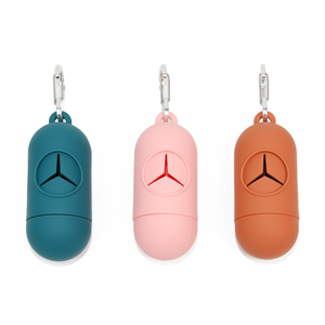 Dispensador de bolsas de excremento de perro de silicona duradera al por mayor, soporte de bolsa de basura para mascotas ecológico impreso con logotipo personalizado - Product Image 5