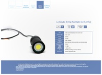 Luz de relleno LED ajustable IP68 para aguas profundas, 10W-100W, lámpara de iluminación auxiliar subacuática para ROV, inspección de tuberías y acuicultura