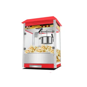 Gewerbe Snackgeräte große elektrische automatische Popcorn-Maschine 16 Unzen Popcorn-Maschine mit Dach