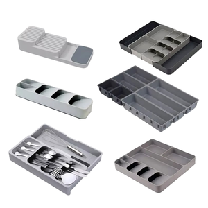 Nouvelles Idées 2026 – Supports Muraux Classiques en Plastique Multifonctionnels pour Ustensiles de Cuisine, 4 à 7 Compartiments, Capacité 0-1L - Product Image 1