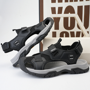Sandales décontractées pour hommes, tendance transfrontalière, légères, imperméables, avec surface en maille respirante et embout anti-collision - Product Image 3
