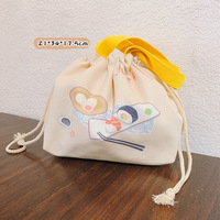 Sac à Lunch avec cordon de serrage, sac à déjeuner, sac à Bento fourre-tout, boîte de rangement Portable pour enfants, sac de rangement de vaisselle de voyage japonais, nouvelle collection