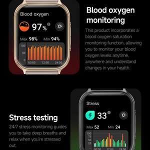 Смарт-часы с большим экраном 1,83 дюйма, аккумулятором 700 мАч, стильным алюминиевым корпусом, водонепроницаемостью IP67, функцией звонков по Bluetooth и реальными датчиками для фитнеса - Product Image 3