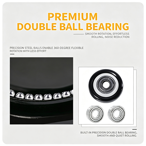 Stainless Steel Polypropylene Swivel Caster Wheel 125mm Polyurethane with Brake Locking Mechanism Industrial Use 250kg Capacity - Product Image 2