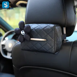 Universal Multifunctional Car Back Seat Headrest Organizer Tissue Box Storage Bag