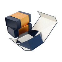 Boîte cadeau magnétique en carton recyclable de luxe personnalisée avec couvercle, pliable, logo imprimé en quadrichromie pour l'emballage de chaussettes et de cosmétiques