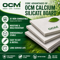 Panneau isolant thermique en silicate de calcium OCM ignifuge pour gaines de ventilation, à faible densité de fumée, pour le blindage des conduites de ventilation