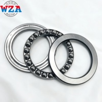 Roulement à billes de butée simple rangée WZA en acier chromé haute précision 52305-52308 P6, charge lourde, longue durée de vie, pour applications industrielles et mécaniques