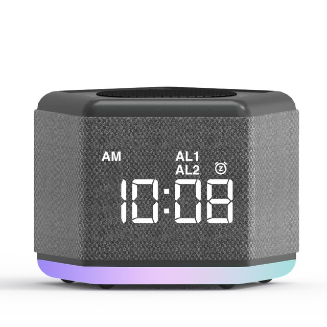 High Quality Customized Mini BT Speakers Loud Music RGB LED Lighting Clock Feature New Trend Wholesale Gifts