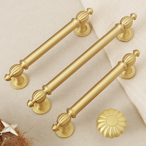 Kenop Lemari Emas Bentuk Labu, Kenop Laci Meja, Kenop Furnitur untuk Laci, Kenop Grosir, Perlengkapan Furnitur, Aksesoris Dapur - Product Image 2