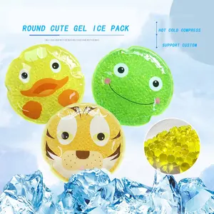 Personalizar Reutilizável Cartoon Pattern hot cold therapy pack hot cold gel bead ice pack para crianças