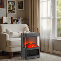 Cheminée électrique OEM/ODM 1500W portable avec flamme LED pour chauffage intérieur, maison, bureau, décoration de Noël