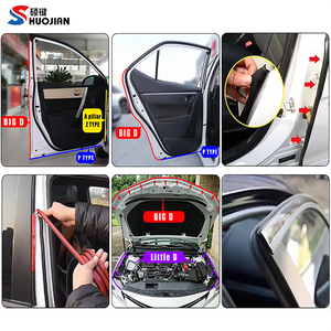 Tira de Sellado de Goma EPDM para Puertas de Coche, Impermeable, Insonorizante, Universal, en Forma de D, B, P, Z, Autoadhesiva, Precio de Fábrica - Product Image 4