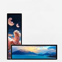 Layar Sentuh Animasi Sambutan Komersial LCD Ultra Lebar untuk Toko Ritel di Mal Dalam Ruangan BOE