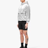 Chaquetas Cortavientos con Capucha, Resistentes a las Arrugas, Ligeras, con Corte Láser, Certificadas, Impermeables, para Correr al Aire Libre
