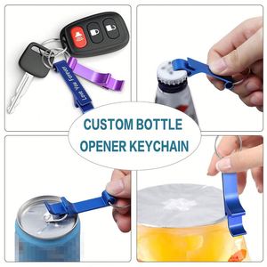 Logo laser personnalisé, outils de bar portables miniatures en métal personnalisés moins chers, porte-clés, ouvre-bouteille de bière - Product Image 3