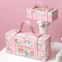 Emballage de sac à main de luxe écologique, boîte cadeau rigide avec fermeture magnétique, impression UV et laminage mat, papier recyclé