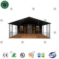 Casa contenedor plegable de acero expandible Moderna villa prefabricada de 2-3 dormitorios para uso comercial modelo de 20 pies disponible
