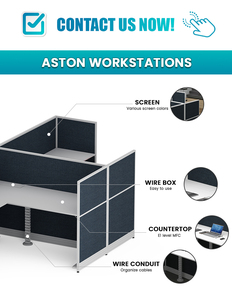 Nội Thất Văn Phòng Hiện Đại Hình Chữ L Trung Tâm Cuộc Gọi Tủ Bàn Làm Việc Nhà Bàn Văn Phòng Phân Vùng Bàn Máy Tính - Product Image 3