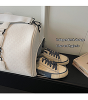 Sac de voyage à motif à carreaux en PU avec compartiment à chaussures, séparation sec/humide, pochette pour trolley, grande capacité, sac à main