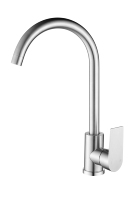 Robinet de cuisine en acier inoxydable série SAG 304SS, robinet moderne monotrou pour lavabo de salle de bain et évier de cuisine, robinet de douche