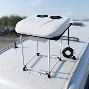 Intelligent Rooftop <b>Battery</b> Automatic Parking Air Conditioner 12V/<b>24V</b> 2400W Cooling 600-900W Power for All-Weather Use - Product Image 1
