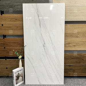 بلاط سيراميك كالاكاتا أبيض لامع مزجج 60x120 للأرضيات، بلاط بورسلين رخامي أبيض قياسي - Product Image 4