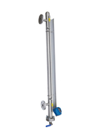 Jauge de niveau à clapet magnétique avec sortie 4-20 mA, type flotteur, haute température et anti-corrosion, en acier inoxydable 304