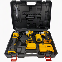 Kit combiné d'outils électriques sans fil 21V : Perceuse 13mm, Meuleuse d'angle 125mm, Clé à chocs, Marteau perforateur – Matériel pour une utilisation efficace