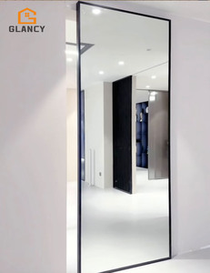 Portes coulissantes <span class=keywords><strong>en</strong></span> <span class=keywords><strong>verre</strong></span> miroir ultra-minces <span class=keywords><strong>en</strong></span> aluminium <span class=keywords><strong>sur</strong></span> <span class=keywords><strong>mesure</strong></span>, sans rail, <span class=keywords><strong>porte</strong></span> invisible, double vitrage, <span class=keywords><strong>porte</strong></span> <span class=keywords><strong>en</strong></span> <span class=keywords><strong>verre</strong></span> cachée - Product Image 3