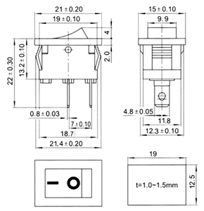 Công Tắc Bật Tắt KCD11 Công Tắc Bật Tắt <span class=keywords><strong>2</strong></span> Chấu Kcd-117 Chống Nước Công Tắc Loại Tàu - Product Image 6