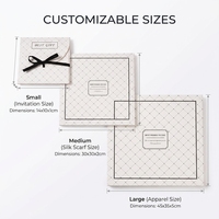 Boîte d'emballage personnalisée en carton blanc simple pour bas, sous-vêtements, mouchoirs, boîte cadeau pliable de style enveloppe