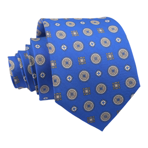 Corbatas con estampado floral azul personalizado <span class=keywords><strong>Corbata</strong></span> <span class=keywords><strong>de</strong></span> seda con estampado <span class=keywords><strong>de</strong></span> <span class=keywords><strong>siete</strong></span> <span class=keywords><strong>pliegues</strong></span> para hombre <span class=keywords><strong>de</strong></span> negocios - Product Image 6