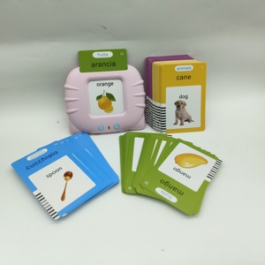 Italian and English Reading Talking Flash Card Baby Card Learning <strong>Machine</strong> Educational English Words Learning <strong>Machine</strong> for Kid - Product Image 5