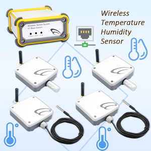 4 Sets 1200m Wireless Temperature Humidity Sensor, Ethernet Data Capture & Reporting for Remote Monitoring - Product Image 1