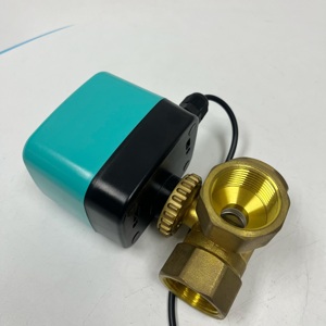 Toyi Bronze vanne à boisseau sphérique motorisée <span class=keywords><strong>Mini</strong></span> eau électrique 24V/110V/220V 3 voies NPT BSP actionneur de contrôle de débit 1 ''Port 3/4 2 ans - Product Image 5