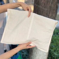 Nouvelle pochette cadeau en toile naturelle et biologique avec ruban, logo personnalisé, pour cosmétiques, soins de la peau, carnets, enveloppes et sacs anti-poussière