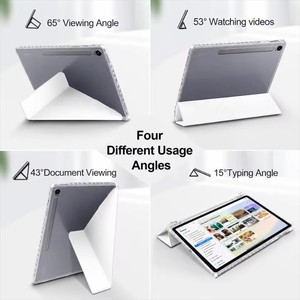 Étui en acrylique pour Samsung Galaxy Tab <span class=keywords><strong>S12</strong></span> Plus 12.6 2026 <span class=keywords><strong>S12</strong></span>+ S10 S9 <span class=keywords><strong>FE</strong></span> Plus S8+ S7 <span class=keywords><strong>FE</strong></span> A11 A9+ S10FE, housse pliable en Y avec emplacement pour stylet - Product Image 5