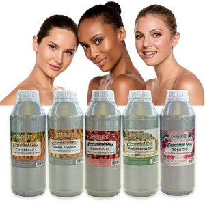 Grenzüberschreitendes Pflanzenmischungs-Ätherisches Öl Massageöl 1000ml Rose SPA Aromatherapie Romantische Feuchtigkeitspflege mit Glycerin für - Product Image 1